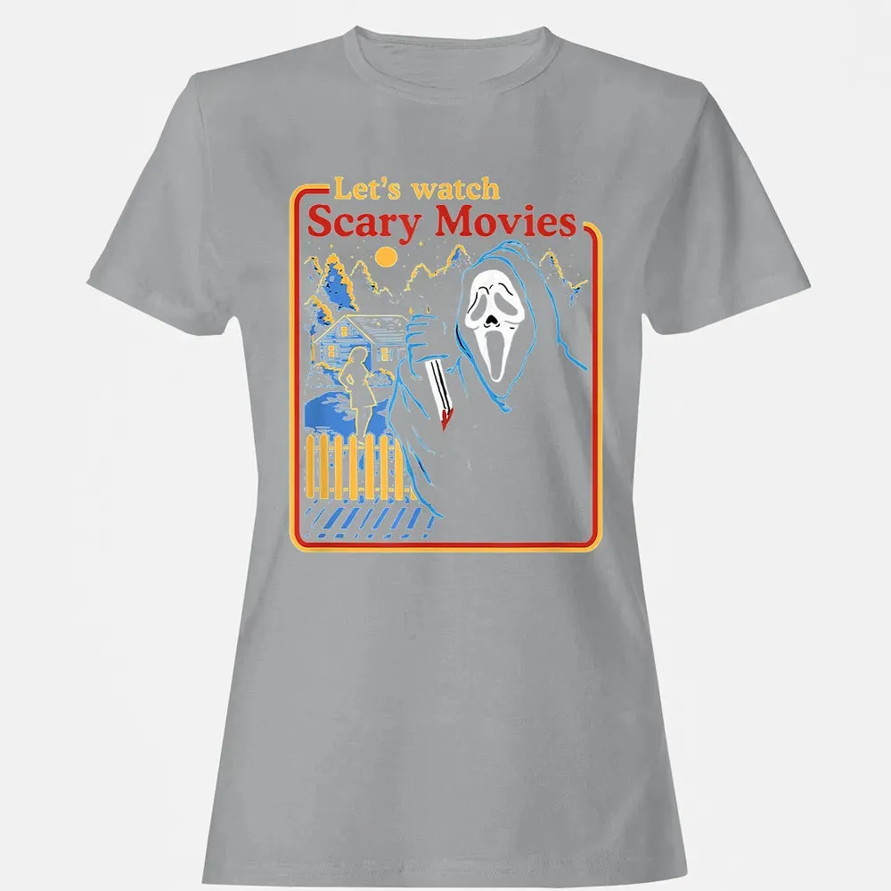 Lets Watch Scary Movies Women's T-shirt - 15