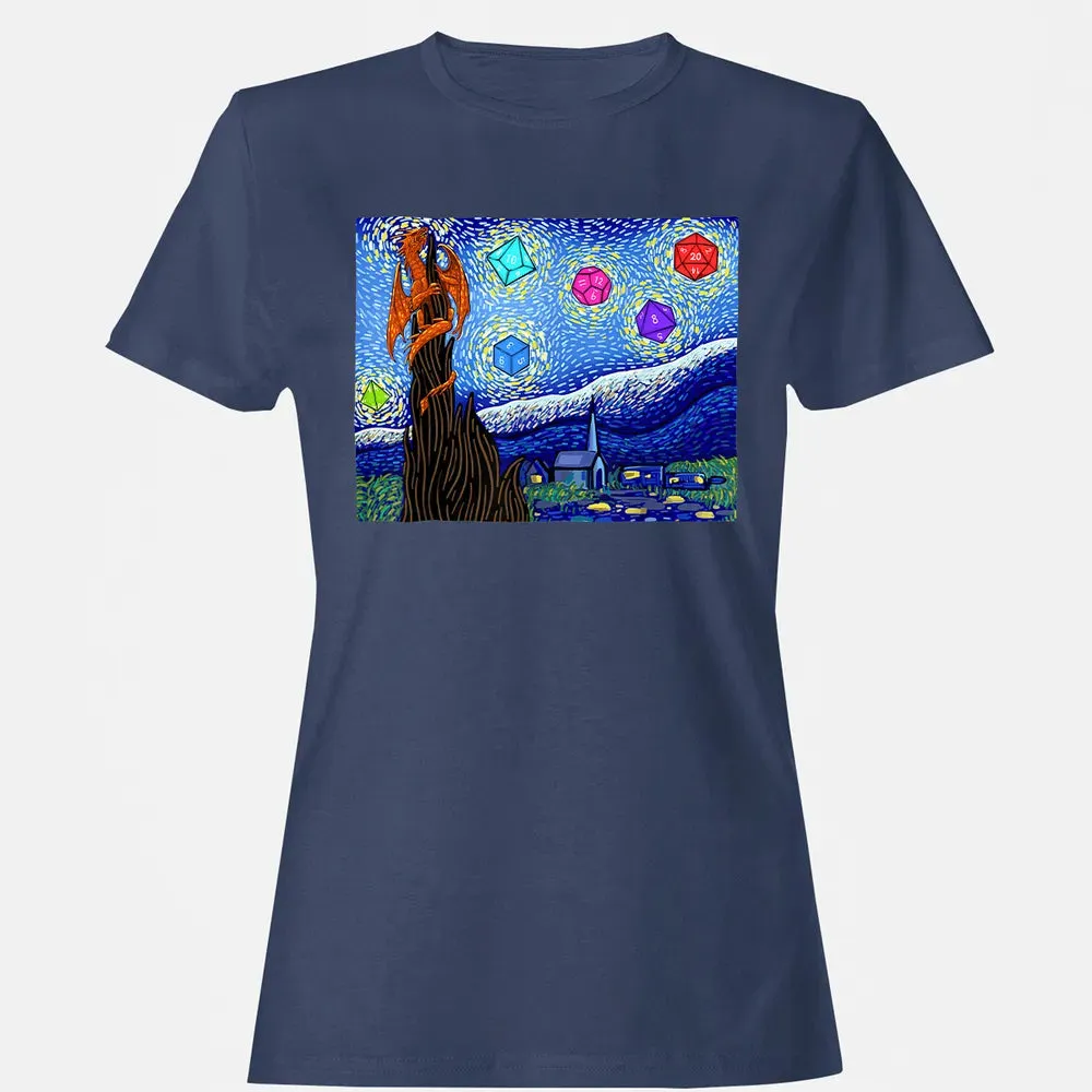Dices and Starry Night Women's T-shirt - 10