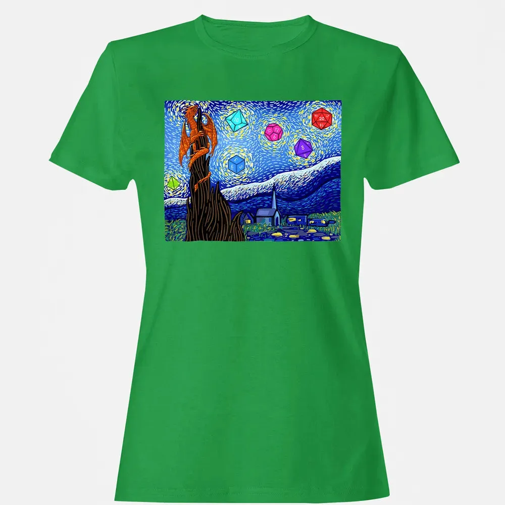 Dices and Starry Night Women's T-shirt - 7