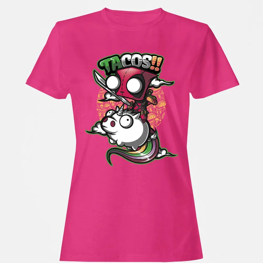 Tacos and Unicorn Women's T-shirt - 6
