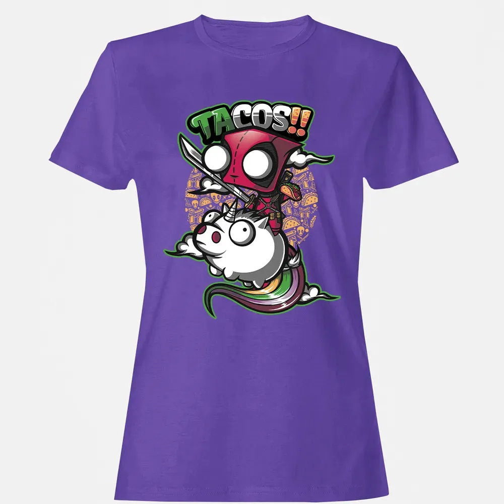 Tacos and Unicorn Women's T-shirt - 12