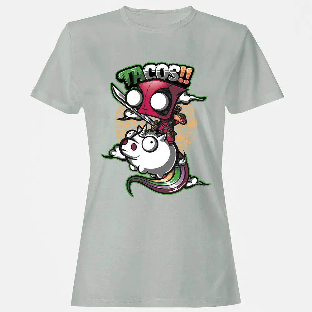 Tacos and Unicorn Women's T-shirt - 2
