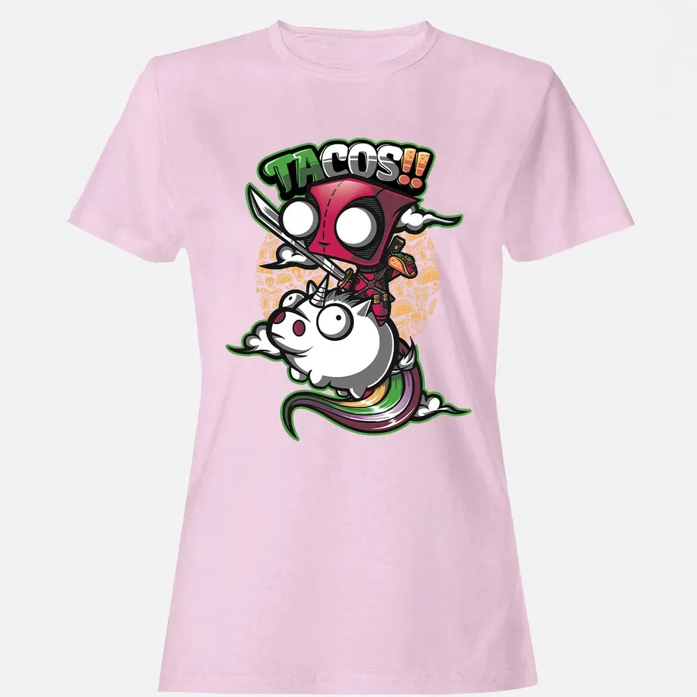 Tacos and Unicorn Women's T-shirt - 9