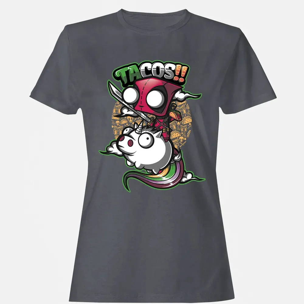Tacos and Unicorn Women's T-shirt - 5