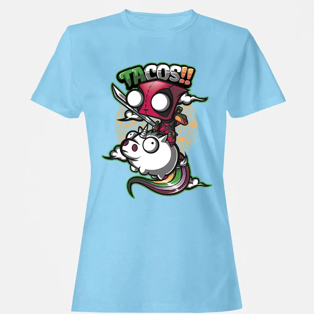 Tacos and Unicorn Women's T-shirt - 8