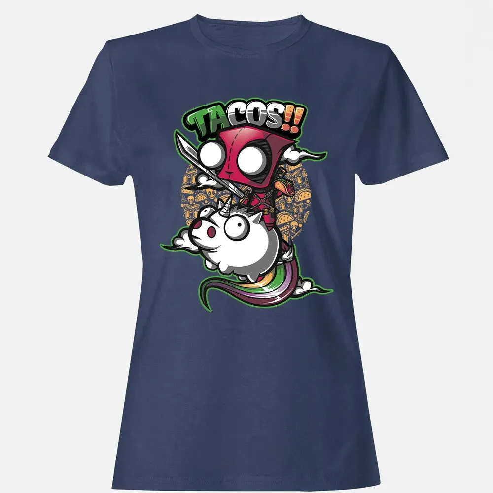 Tacos and Unicorn Women's T-shirt - 10