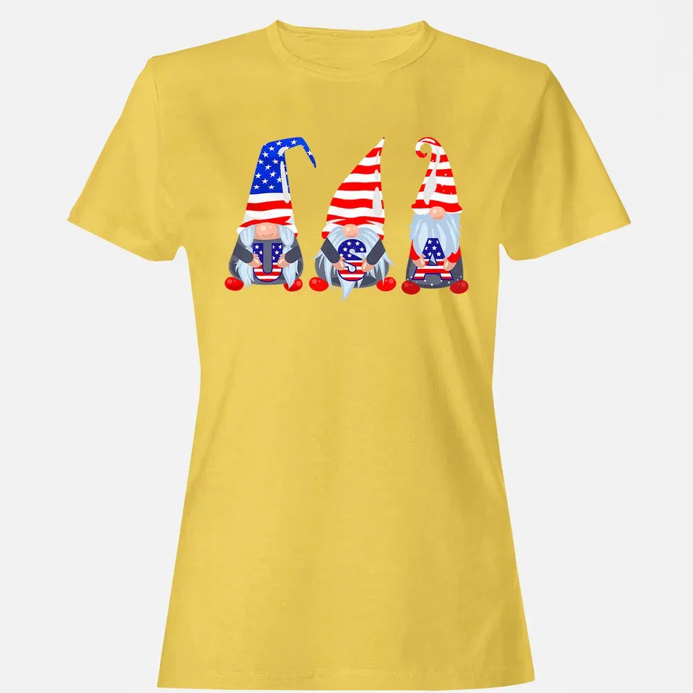 4th Of July 2020 Gnomes  Funny American USA Patriotic Women's T-shirt - 4