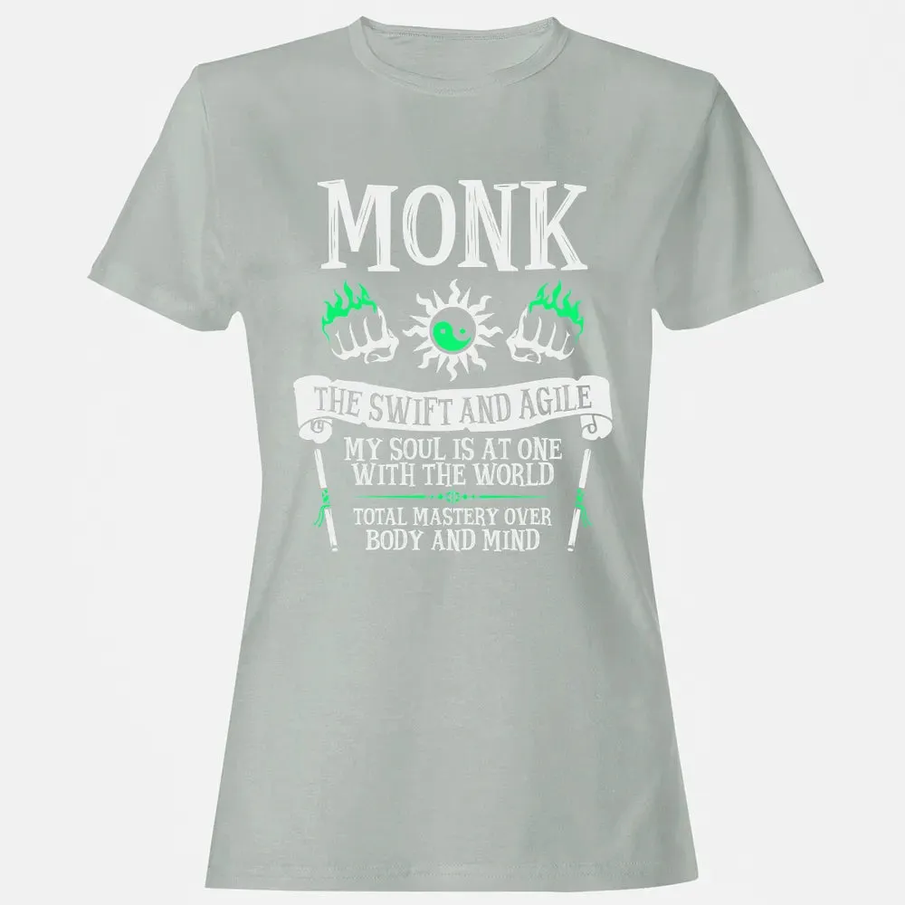 MONK, THE SWIFT AND AGILE (White) Women's T-shirt - 2