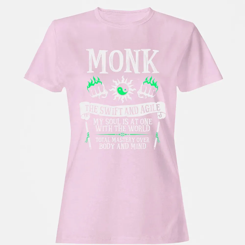 MONK, THE SWIFT AND AGILE (White) Women's T-shirt - 9