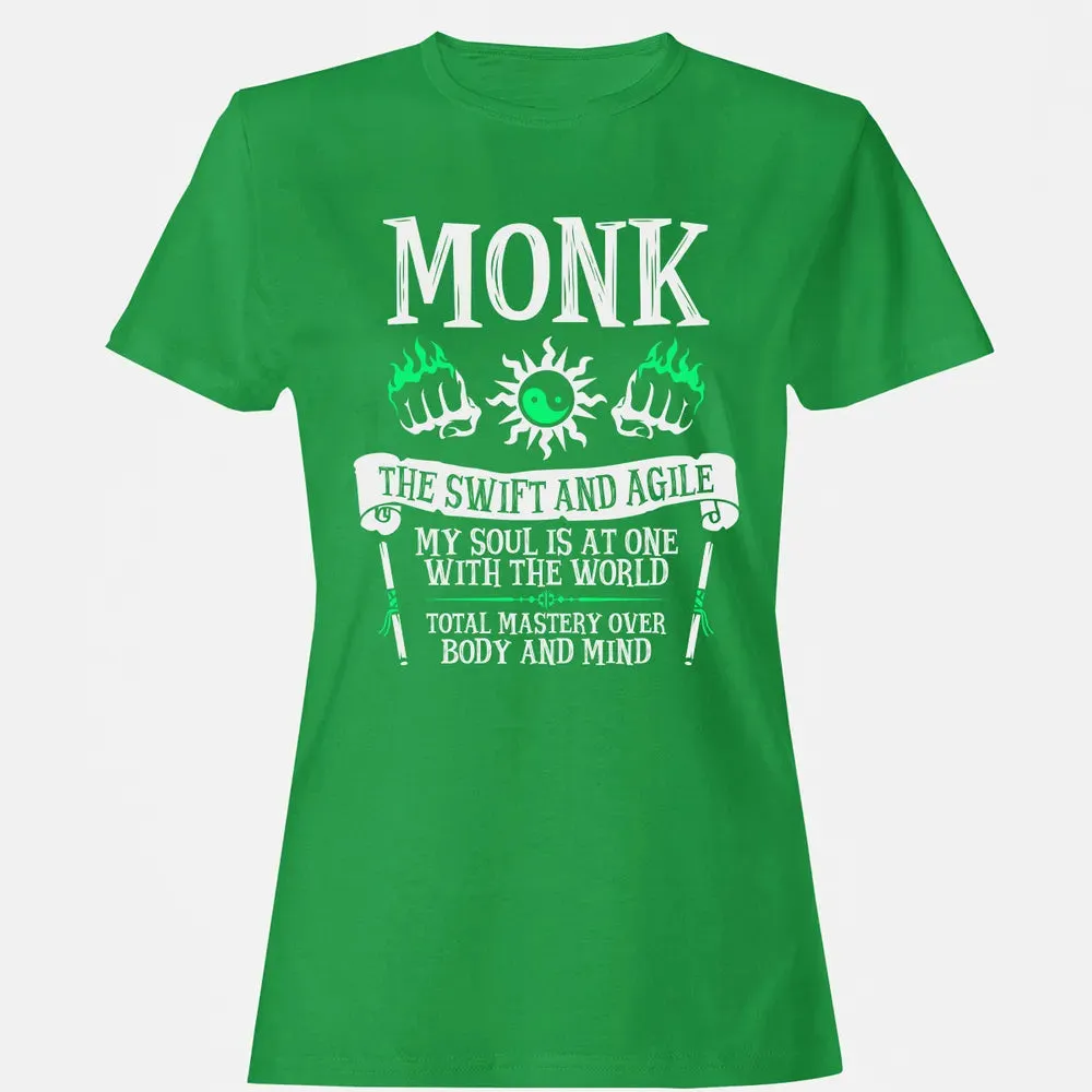MONK, THE SWIFT AND AGILE (White) Women's T-shirt - 7