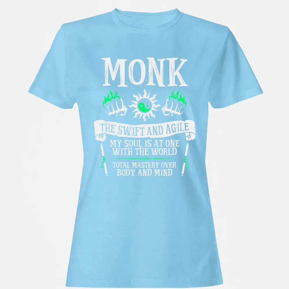 MONK, THE SWIFT AND AGILE (White) Women's T-shirt - 8