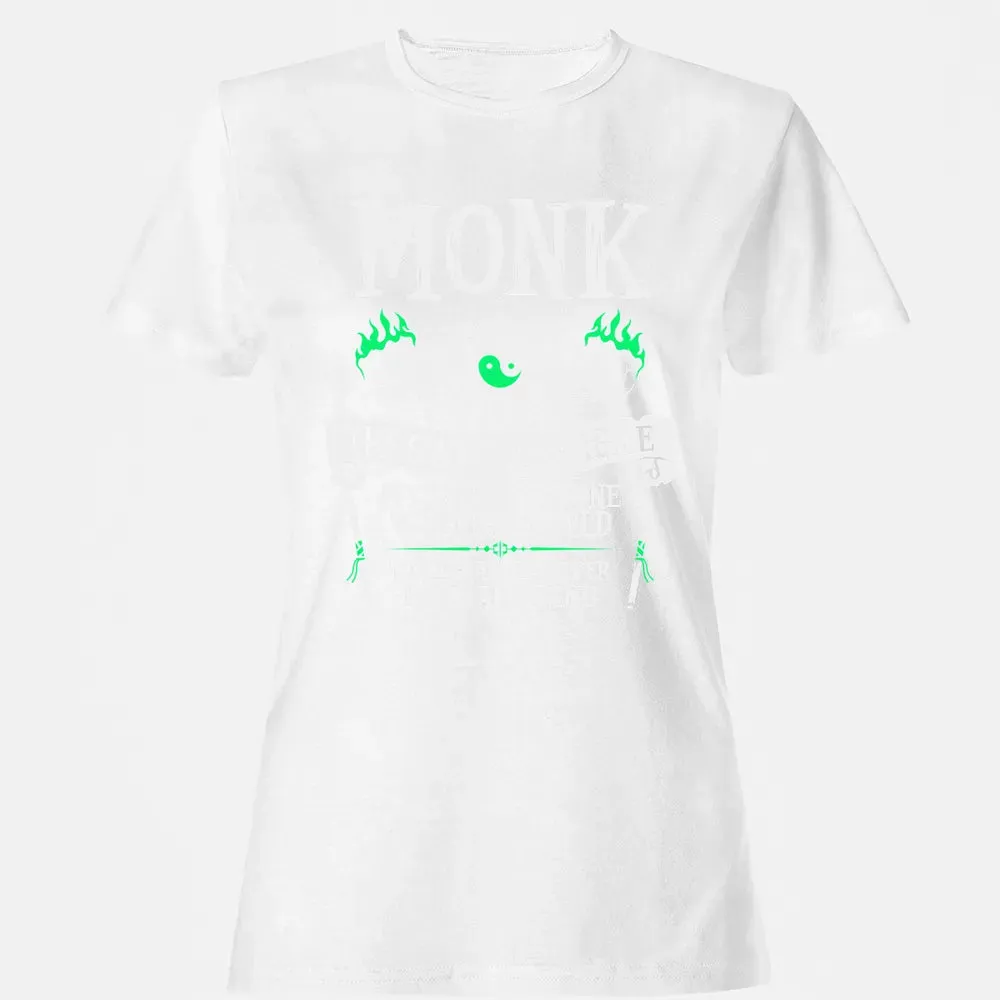 MONK, THE SWIFT AND AGILE (White) Women's T-shirt - 16