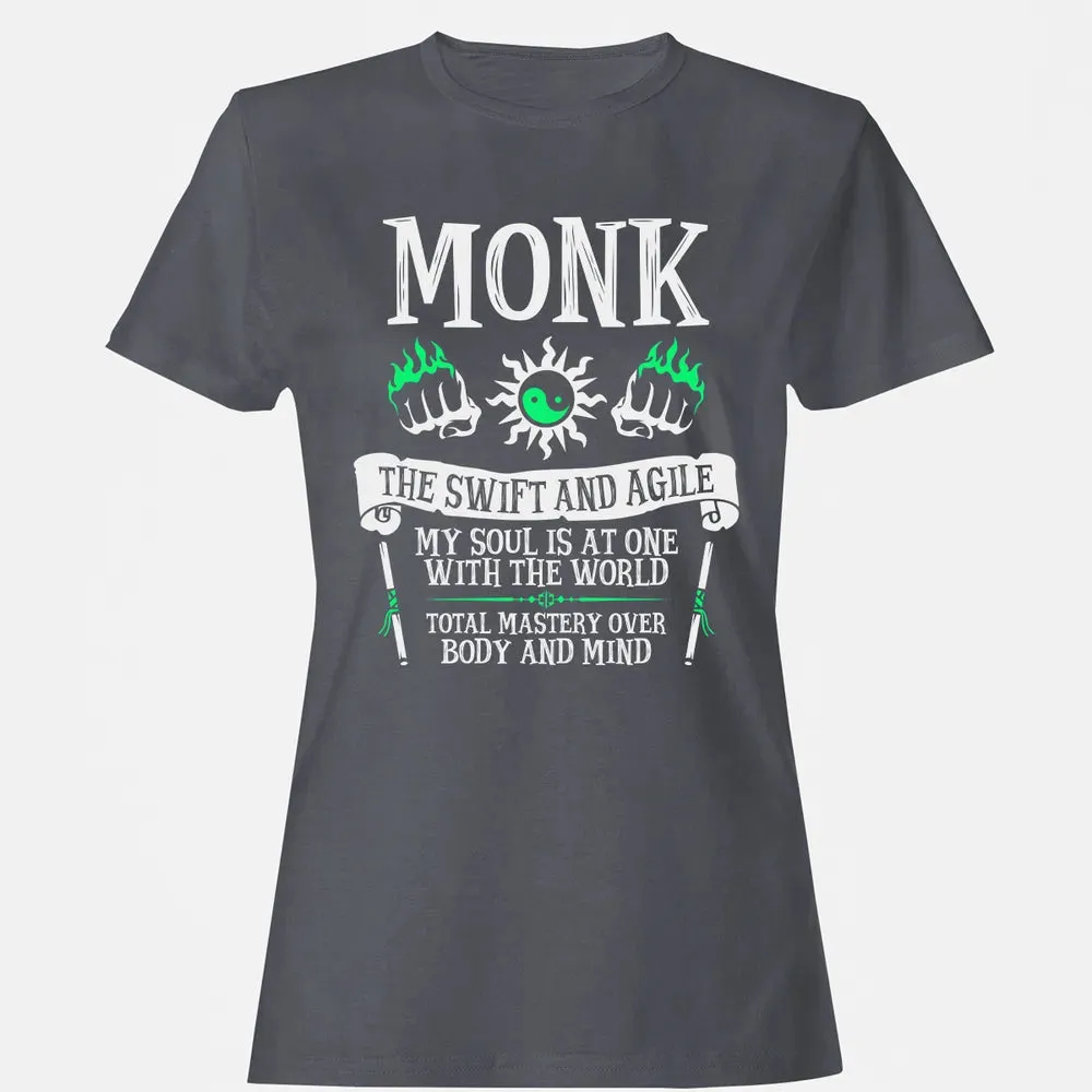 MONK, THE SWIFT AND AGILE (White) Women's T-shirt - 5