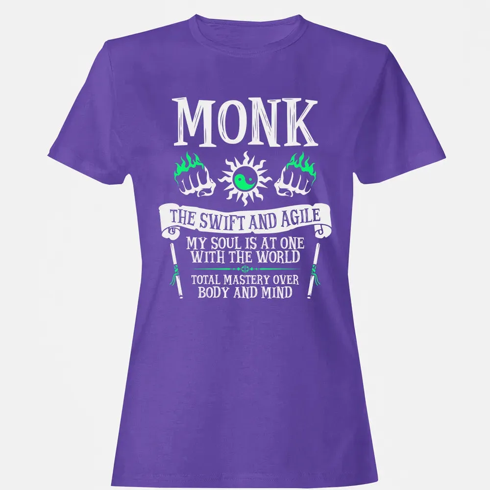 MONK, THE SWIFT AND AGILE (White) Women's T-shirt - 12