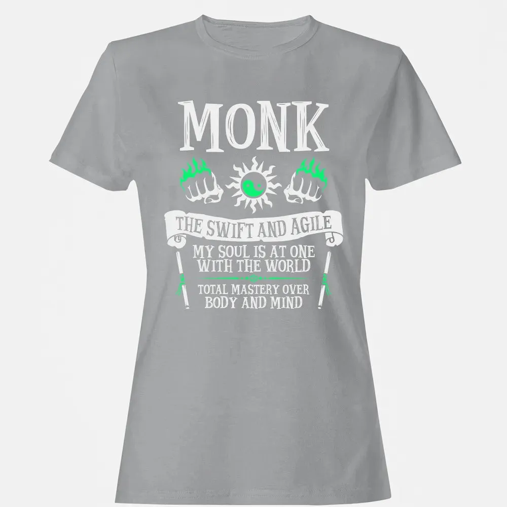 MONK, THE SWIFT AND AGILE (White) Women's T-shirt - 15