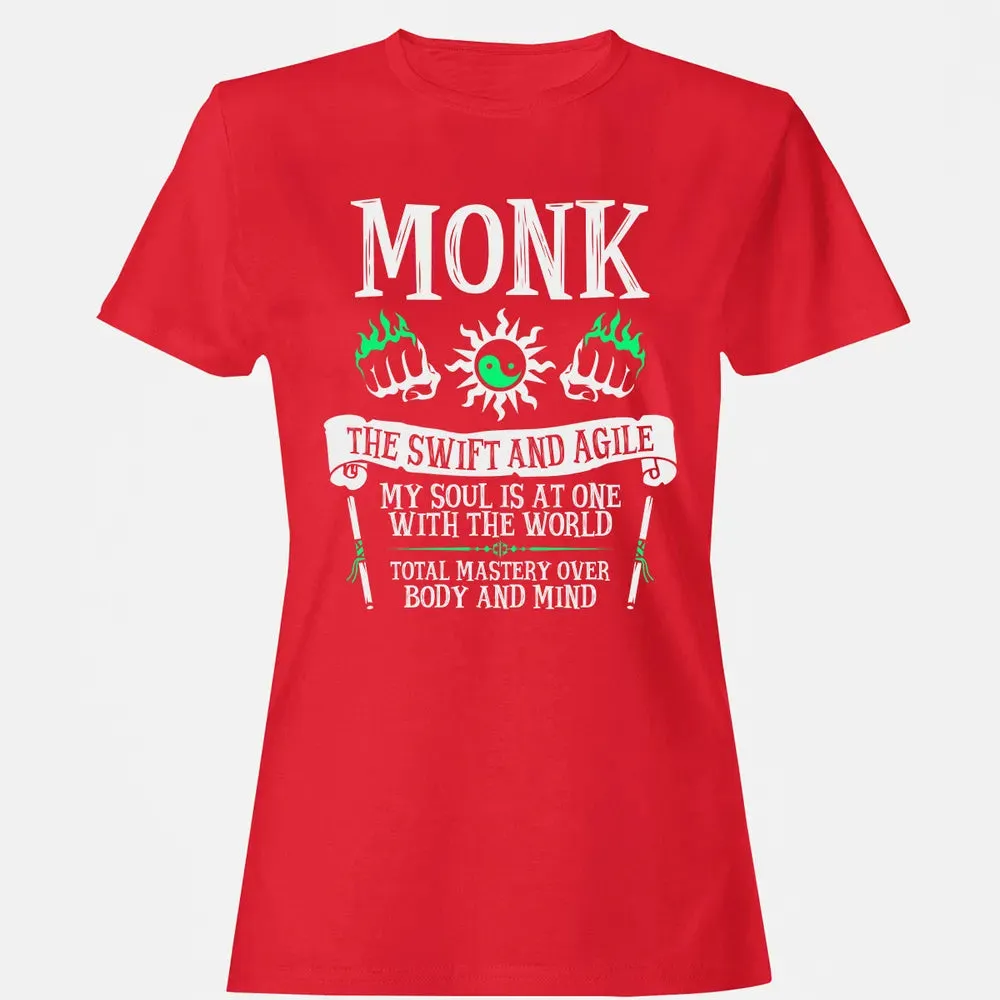 MONK, THE SWIFT AND AGILE (White) Women's T-shirt - 13