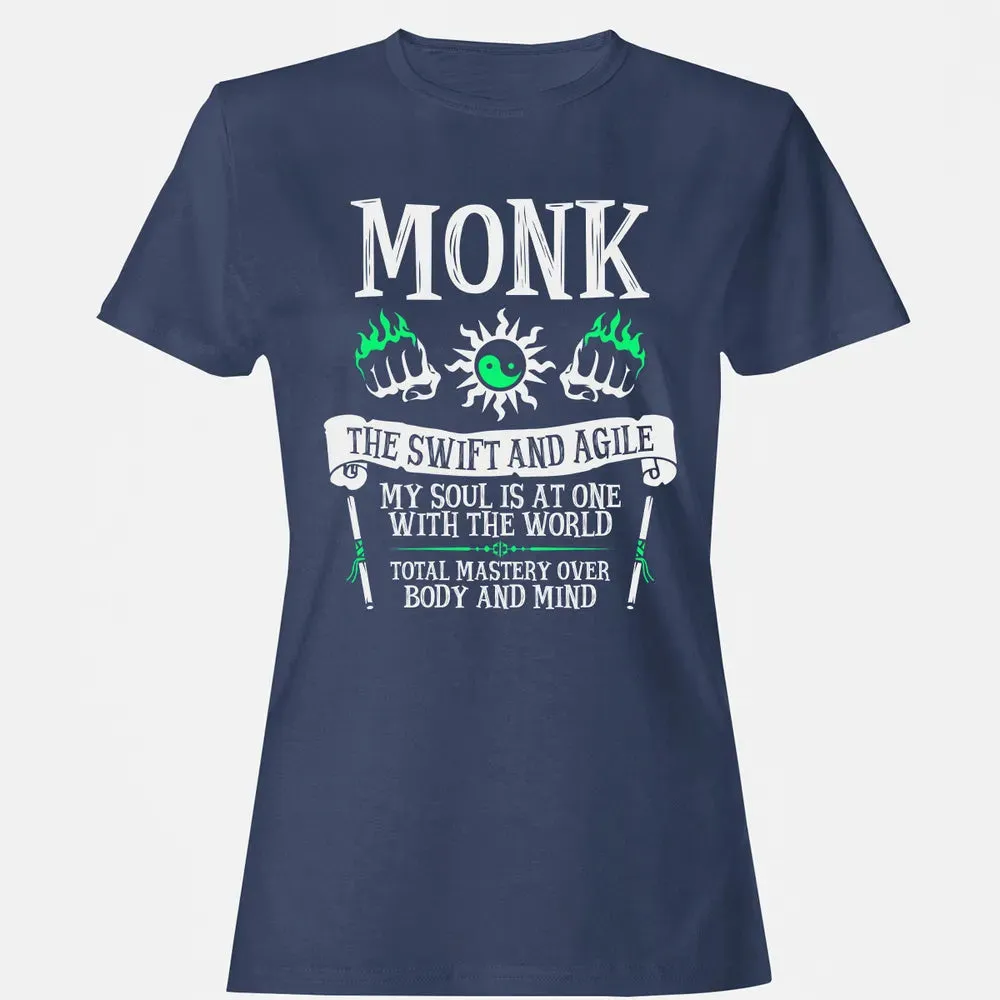 MONK, THE SWIFT AND AGILE (White) Women's T-shirt - 10