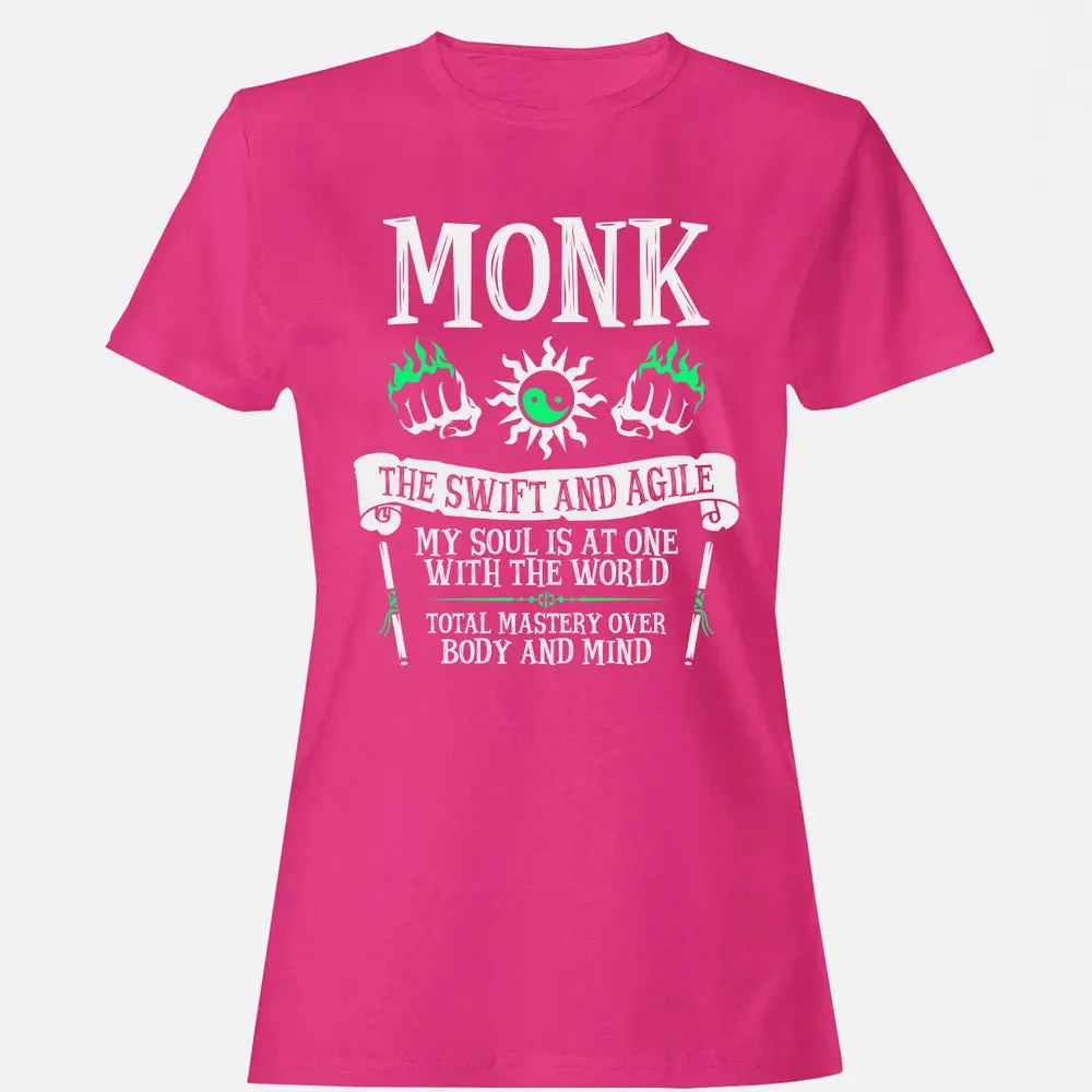 MONK, THE SWIFT AND AGILE (White) Women's T-shirt - 6