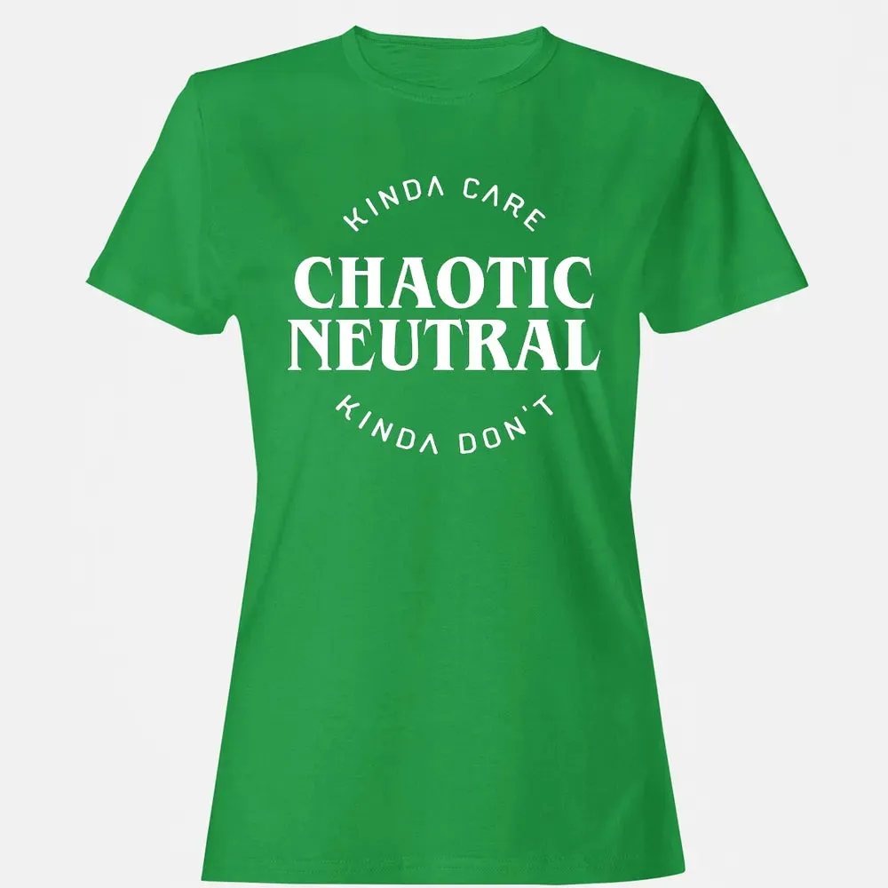 Chaotic Neutral Alignment Kinda Care Kinda Don t Women's T-shirt - 7