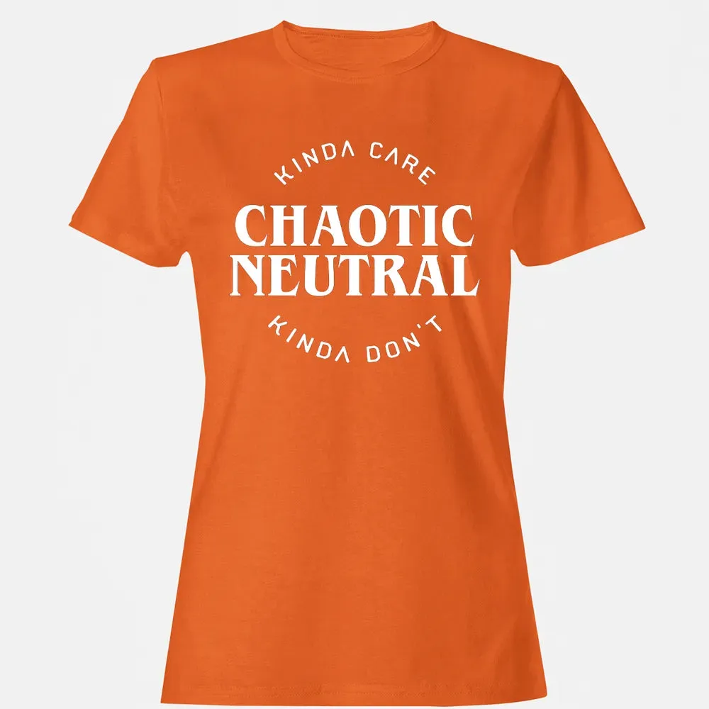 Chaotic Neutral Alignment Kinda Care Kinda Don t Women's T-shirt - 11