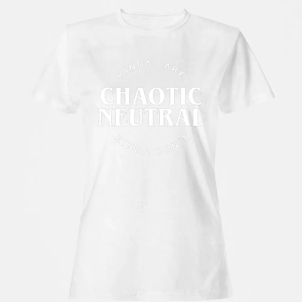 Chaotic Neutral Alignment Kinda Care Kinda Don t Women's T-shirt - 16