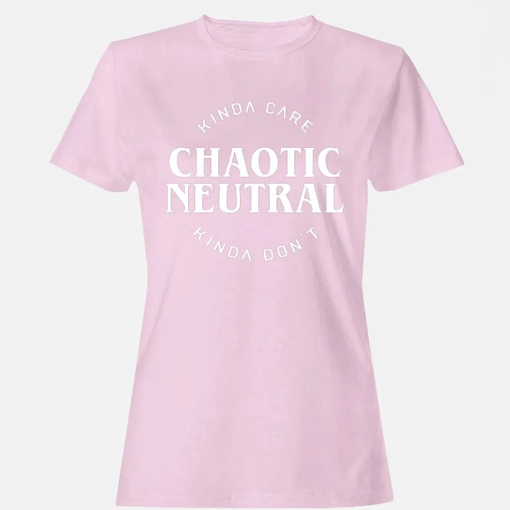 Chaotic Neutral Alignment Kinda Care Kinda Don t Women's T-shirt - 9