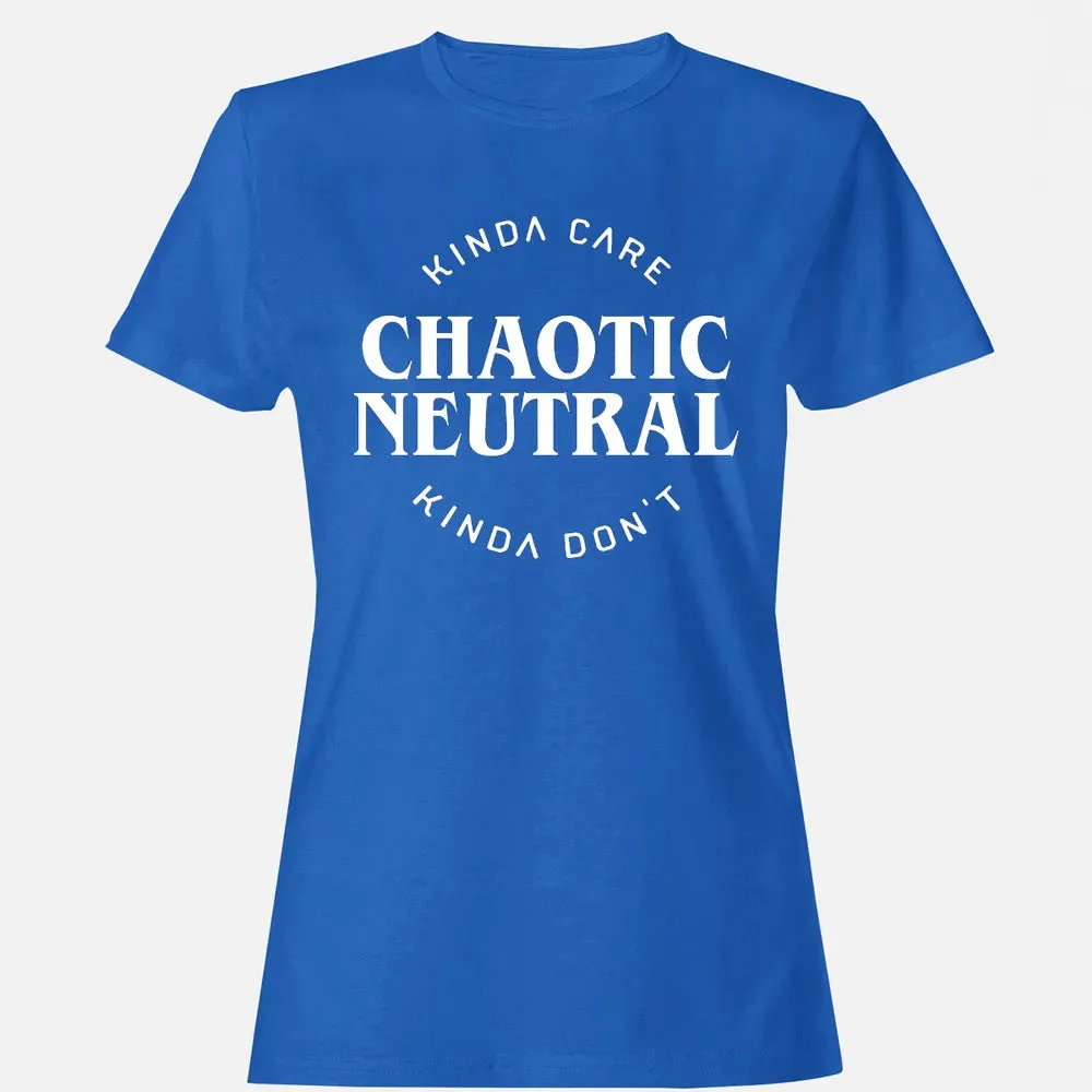 Chaotic Neutral Alignment Kinda Care Kinda Don t Women's T-shirt - 14
