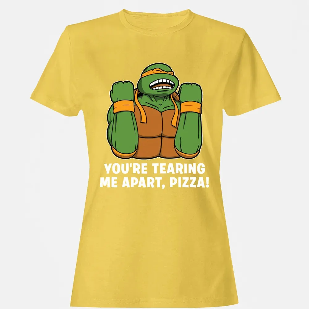 Tearing Me Apart Pizza Women's T-shirt - 4