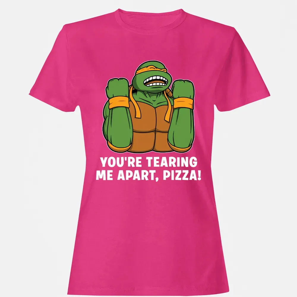 Tearing Me Apart Pizza Women's T-shirt - 6