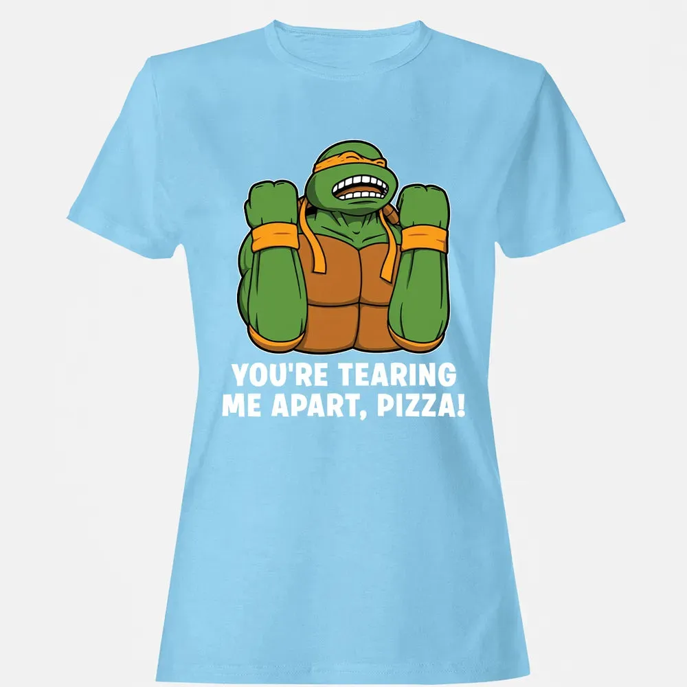 Tearing Me Apart Pizza Women's T-shirt - 8