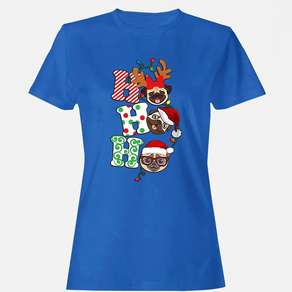 Ho Ho Ho Pug Women's T-shirt - 14