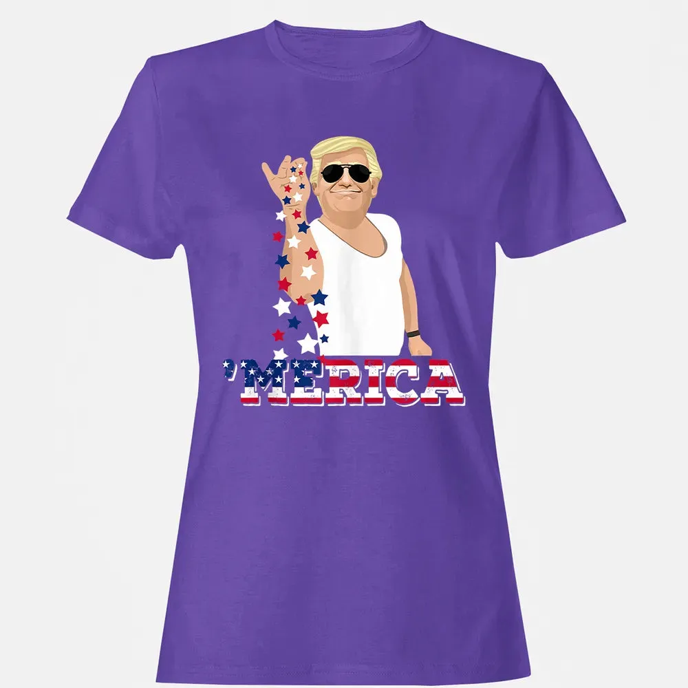 Trump Bae Funny 4th of July Trump Salt Freedom Women's T-shirt - 12