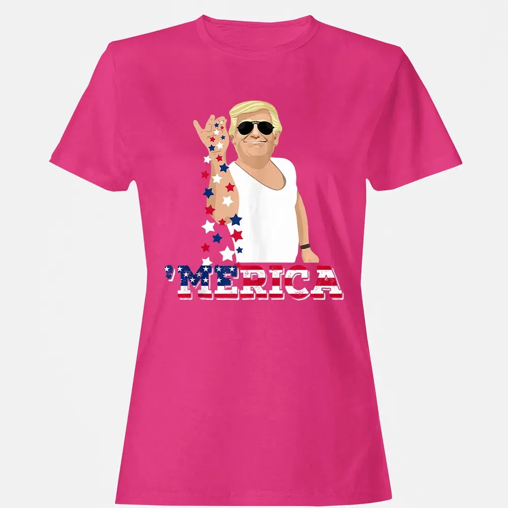 Trump Bae Funny 4th of July Trump Salt Freedom Women's T-shirt - 6