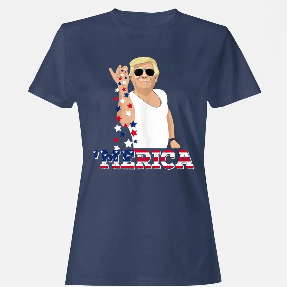 Trump Bae Funny 4th of July Trump Salt Freedom Women's T-shirt - 10