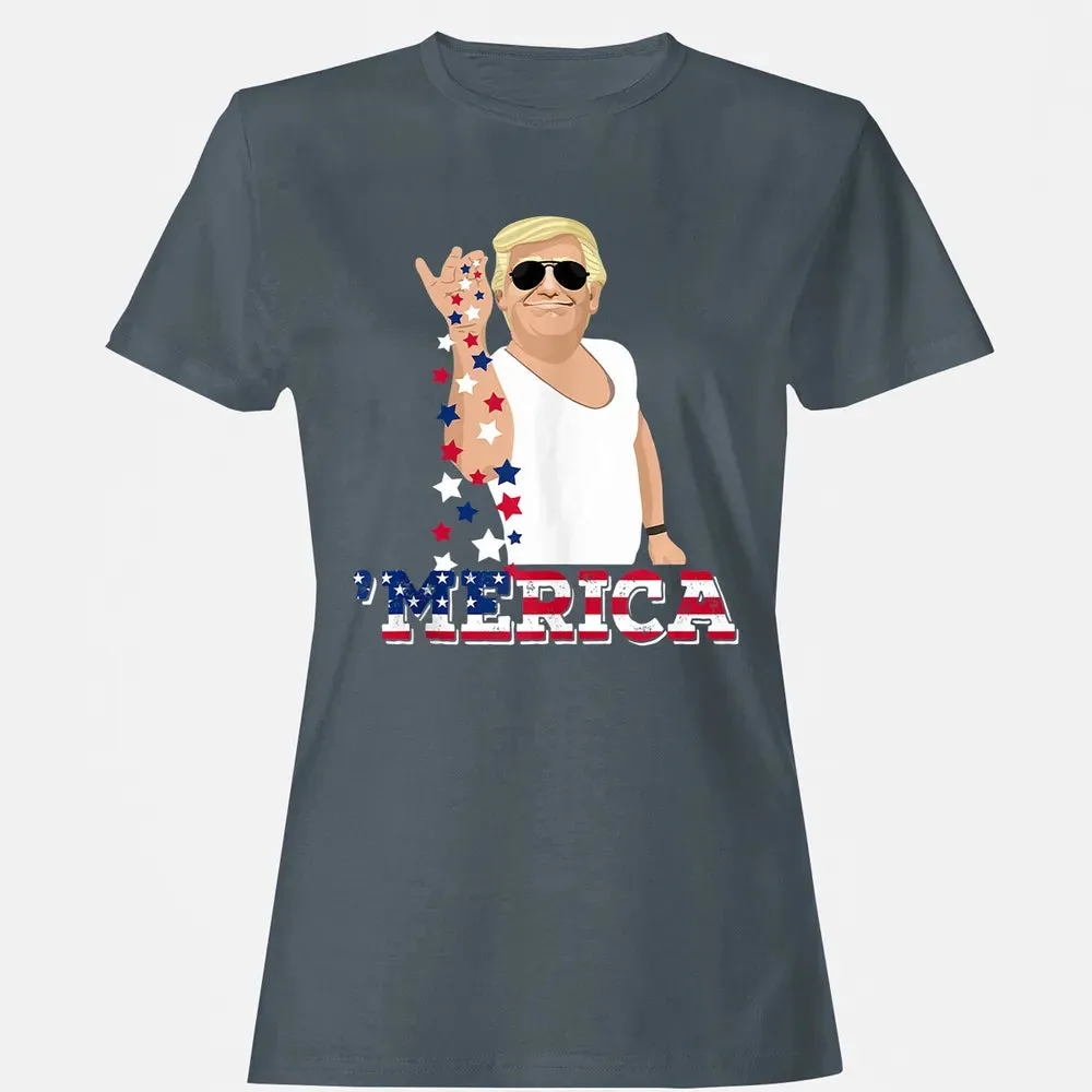 Trump Bae Funny 4th of July Trump Salt Freedom Women's T-shirt - 3