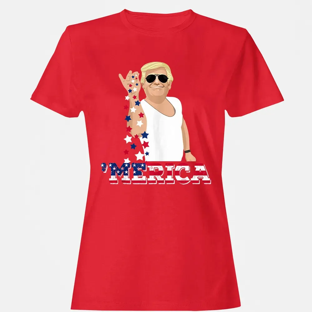 Trump Bae Funny 4th of July Trump Salt Freedom Women's T-shirt - 13