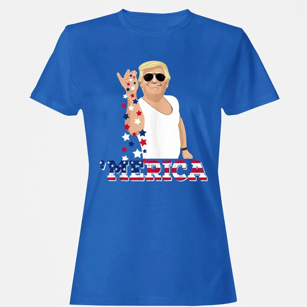 Trump Bae Funny 4th of July Trump Salt Freedom Women's T-shirt - 14