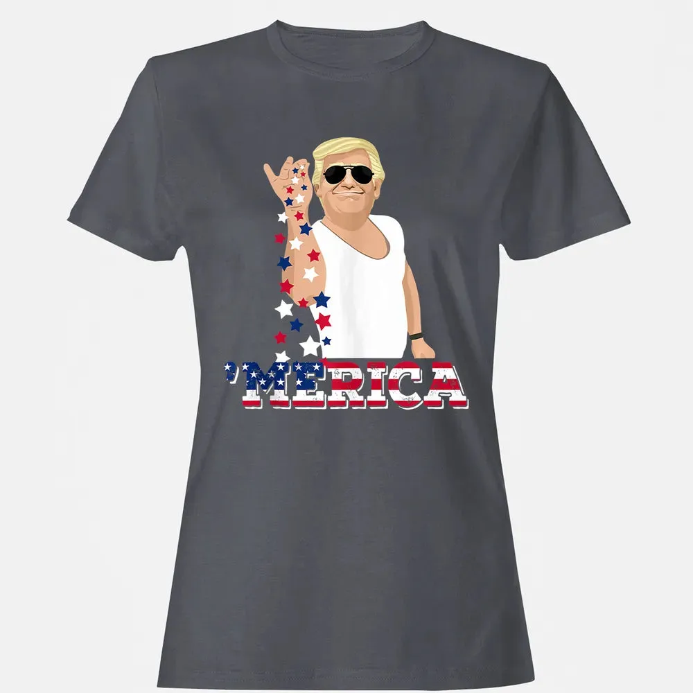 Trump Bae Funny 4th of July Trump Salt Freedom Women's T-shirt - 5