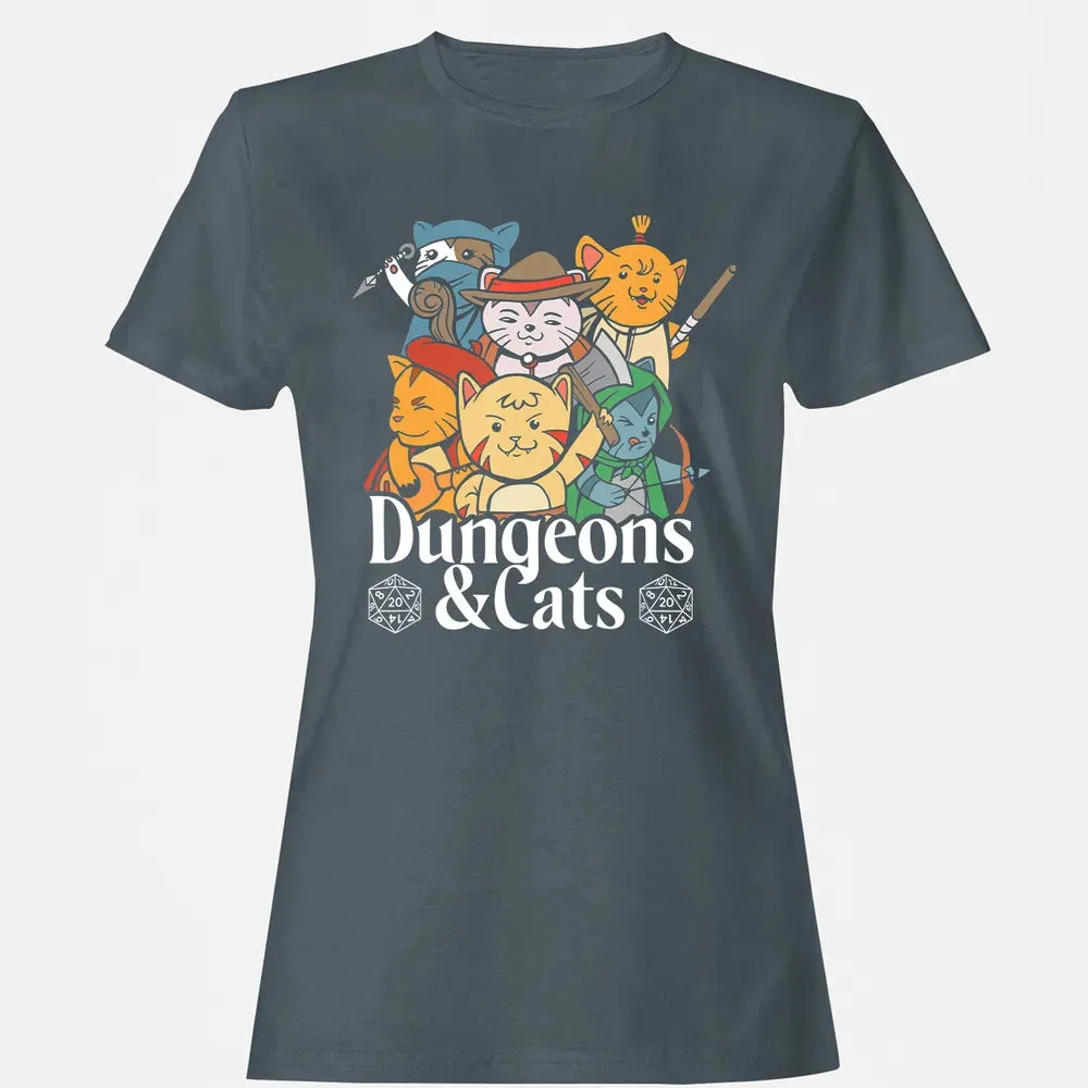 Cat Retro Style T RPG Dungeon Meowster Funny Nerdy Gift Women's T-shirt - 3