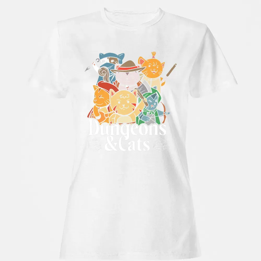 Cat Retro Style T RPG Dungeon Meowster Funny Nerdy Gift Women's T-shirt - 16