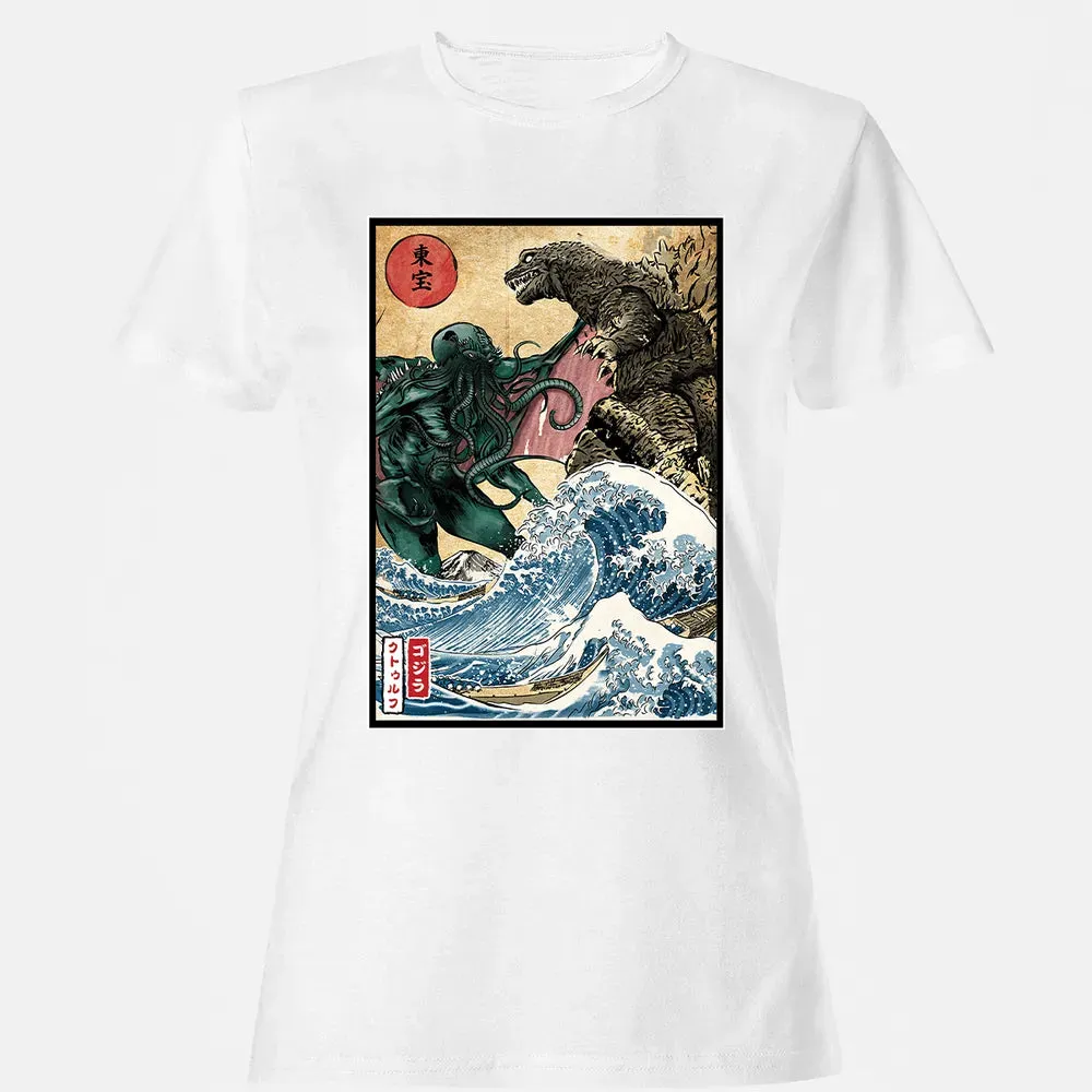 King of the Monsters vs Great Old One Women's T-shirt - 16