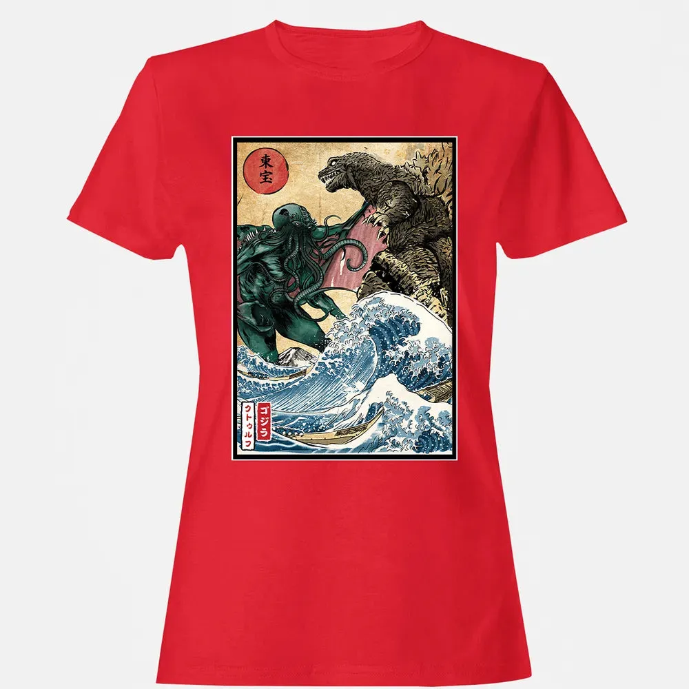 King of the Monsters vs Great Old One Women's T-shirt - 13
