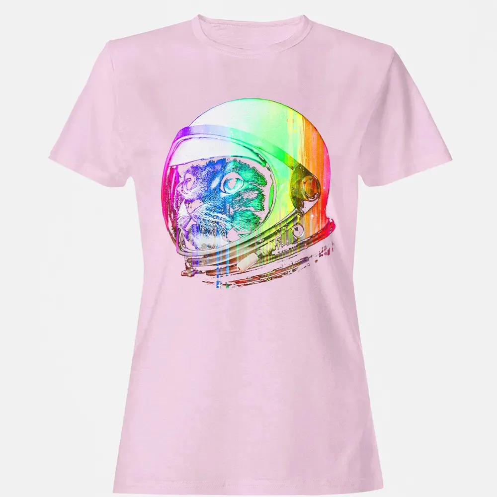 Astronaut Space Cat (digital rainbow version) Women's T-shirt - 9