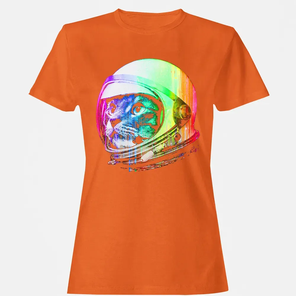 Astronaut Space Cat (digital rainbow version) Women's T-shirt - 11