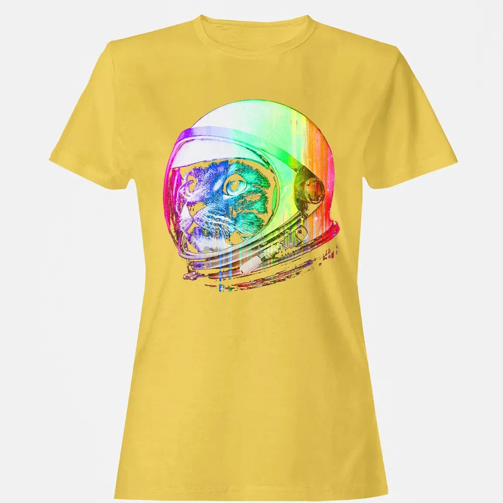 Astronaut Space Cat (digital rainbow version) Women's T-shirt - 4
