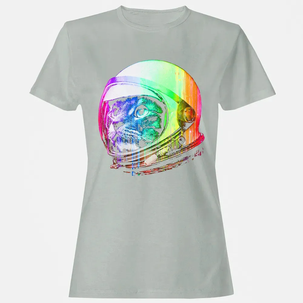 Astronaut Space Cat (digital rainbow version) Women's T-shirt - 2