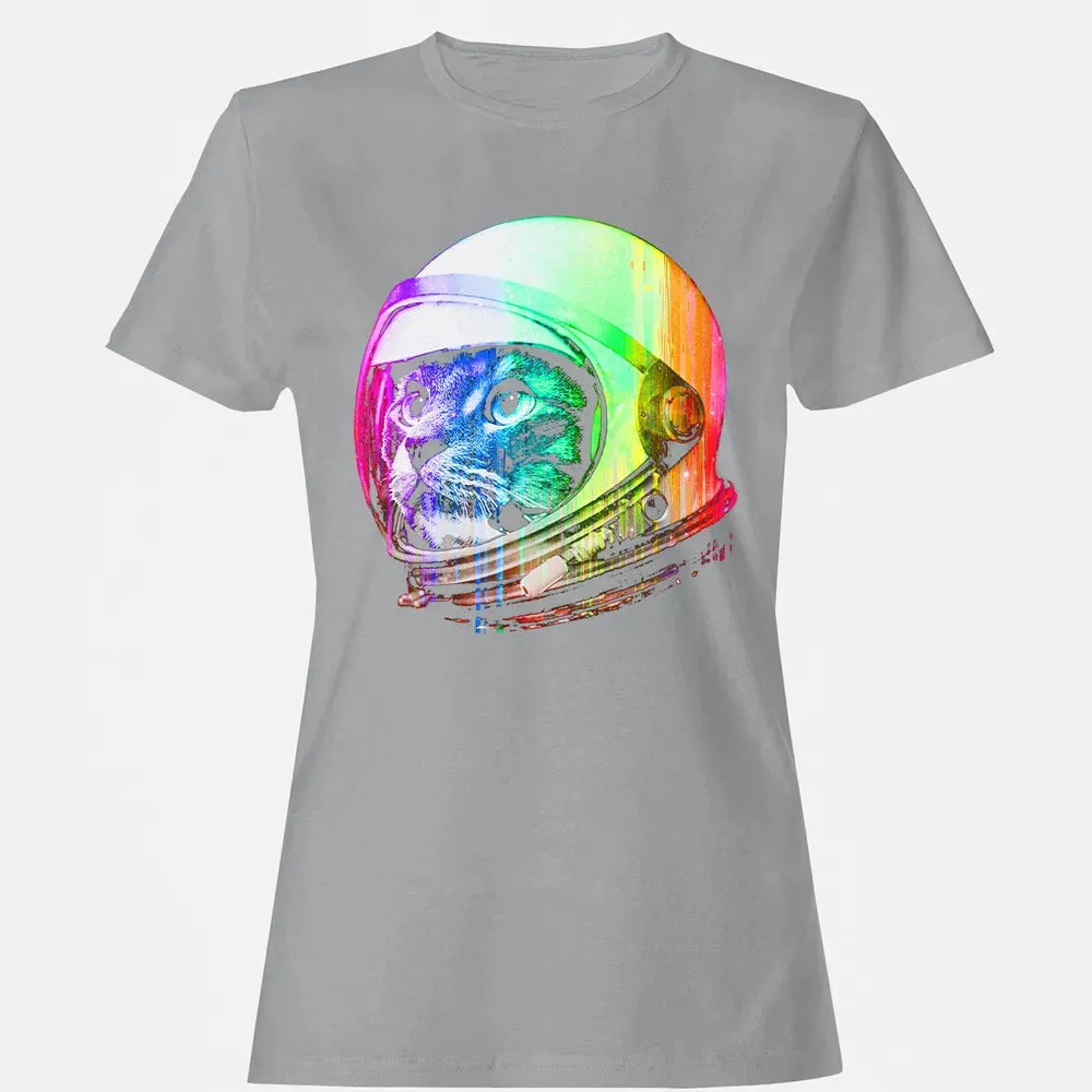 Astronaut Space Cat (digital rainbow version) Women's T-shirt - 15