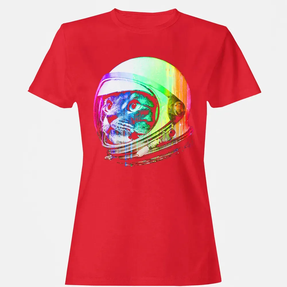 Astronaut Space Cat (digital rainbow version) Women's T-shirt - 13