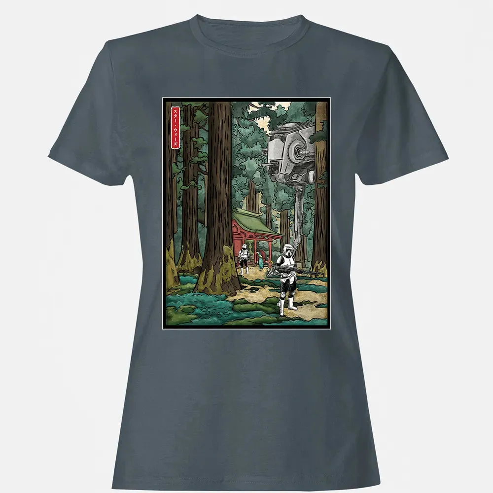 Galactic Empire in japanese forest Women's T-shirt - 3