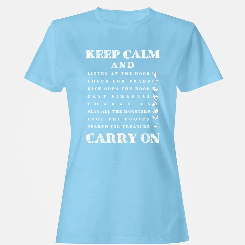 Keep Calm And Carry On Women's T-shirt - 8
